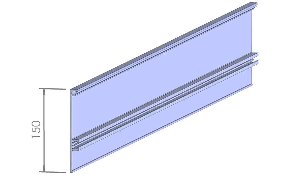0529342304 Fußleiste für Geländer