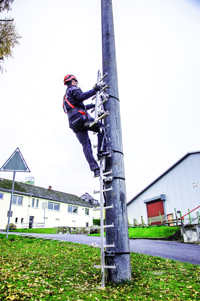 Einholm-Leitern Mobil aus Aluminium
