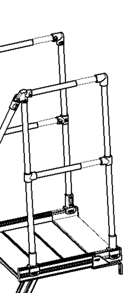 Podestvergrößerungen für Podesttreppen (ohne Stützteil), Lichte Weite 600 mm Podestvergrößerungen für Podesttreppen (ohne Stützteil), Lichte Weite 600 mm