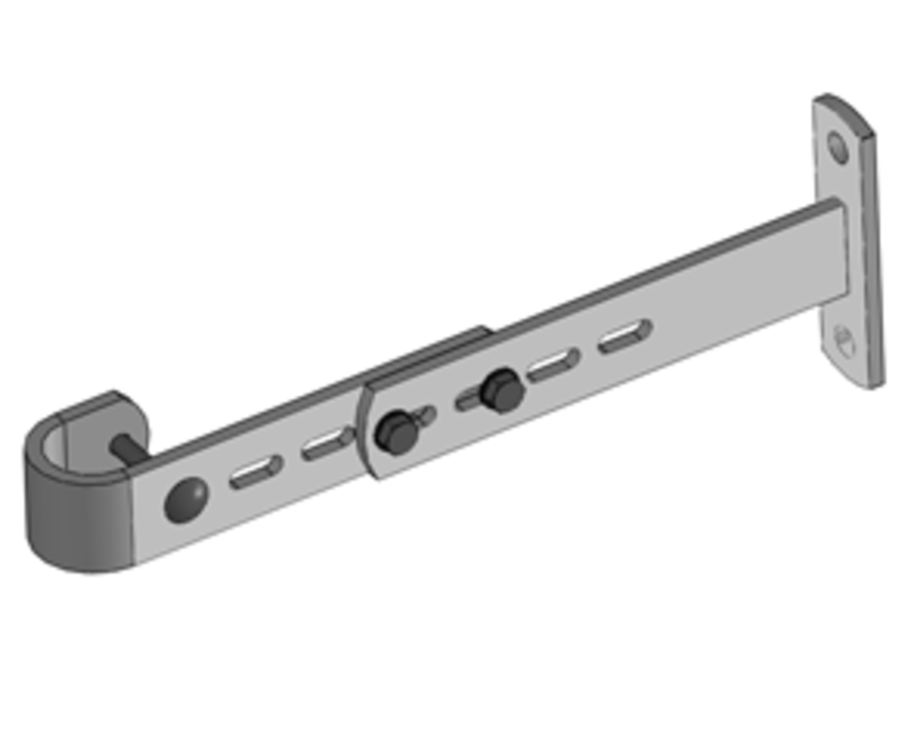 Wandbefestigung mit Leiteranschlussteil 180 – 260 mm Beton Ø 48 mm Wandbefestigung mit Leiteranschlussteil 180 – 260 mm Beton Ø 48 mm