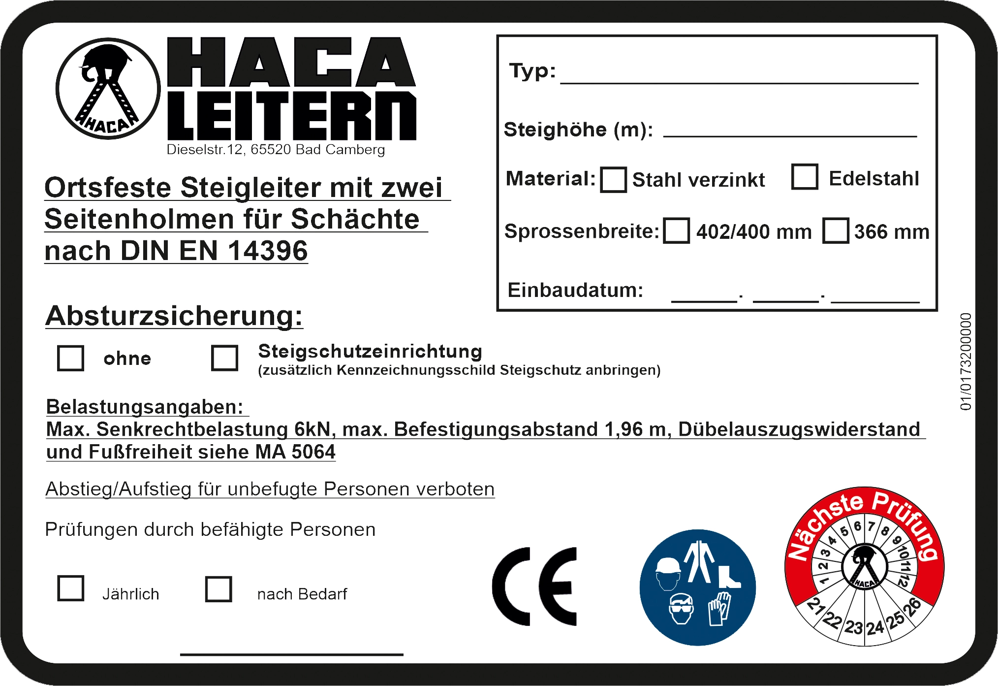 Kennzeichnungsschilder Kennzeichnungsschilder