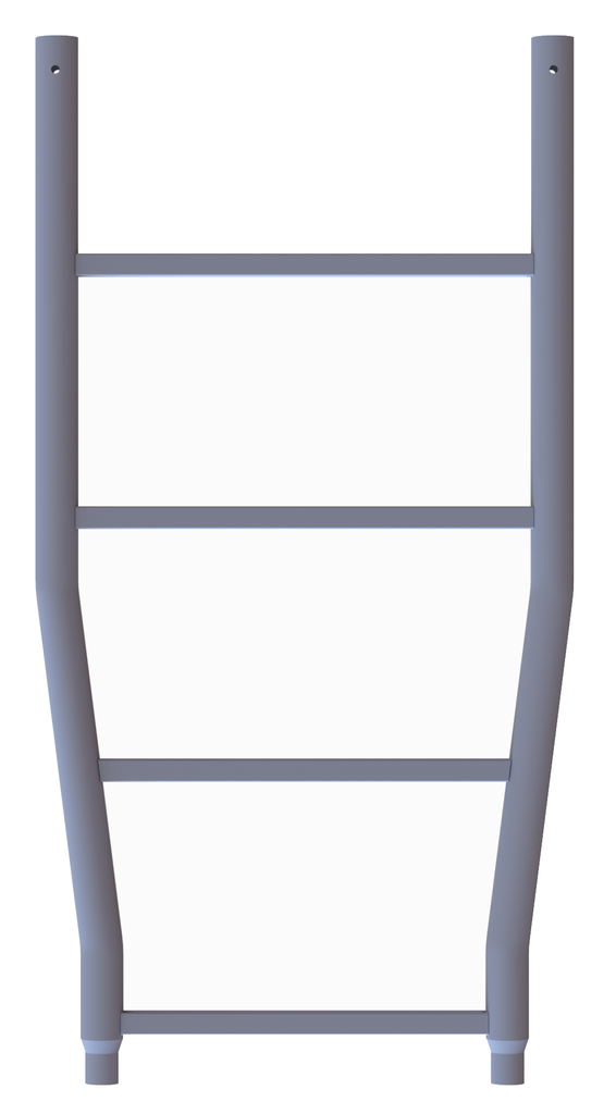 Übergangsstück aus Stahl LW 400 mm  mit Rohrprofil- Sprossen Übergangsstück aus Stahl LW 400 mm  mit Rohrprofil- Sprossen