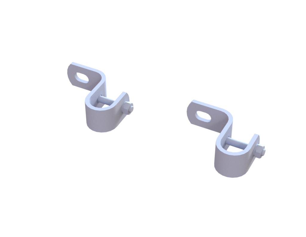 Wandbefestigungen für Ø 34, Stahl