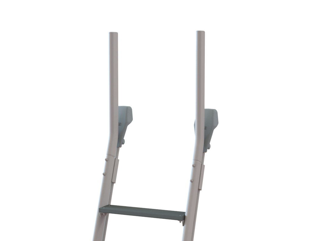 Regalleitern aus Alu, Ovalrohr