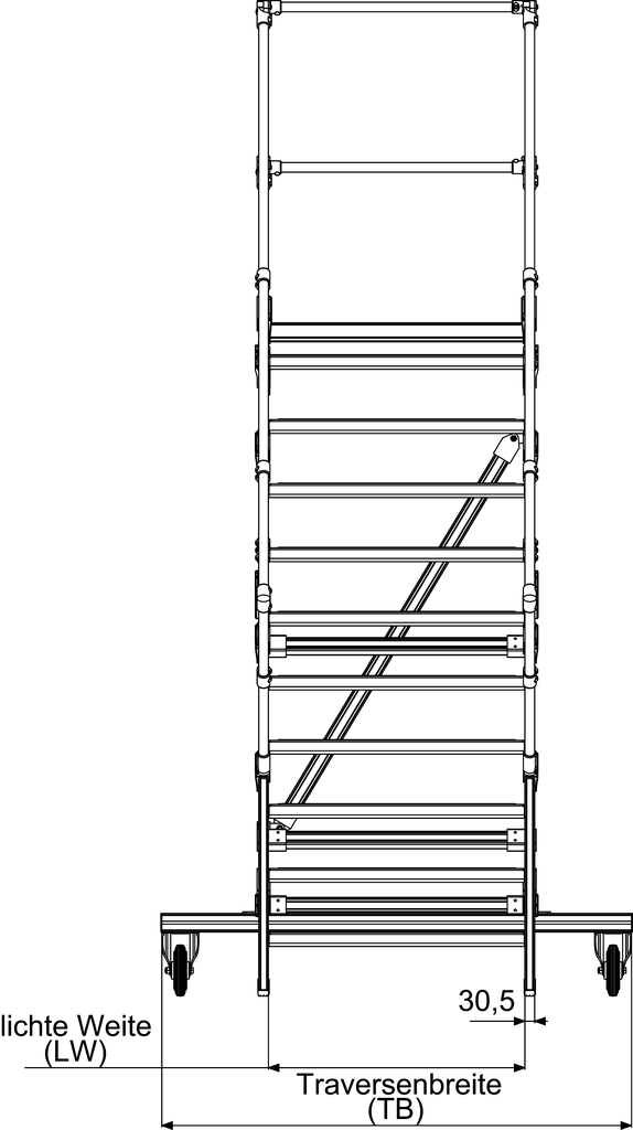 3546560010_003 Podesttreppen rollbar, LW 600 mm