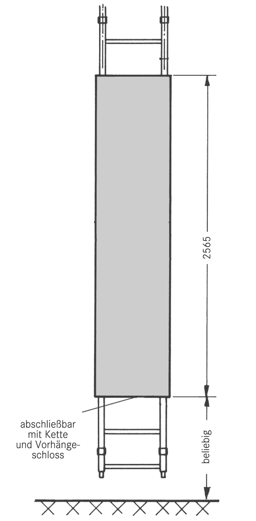 Sicherungsplatte zum Einhängen Sicherungsplatte zum Einhängen
