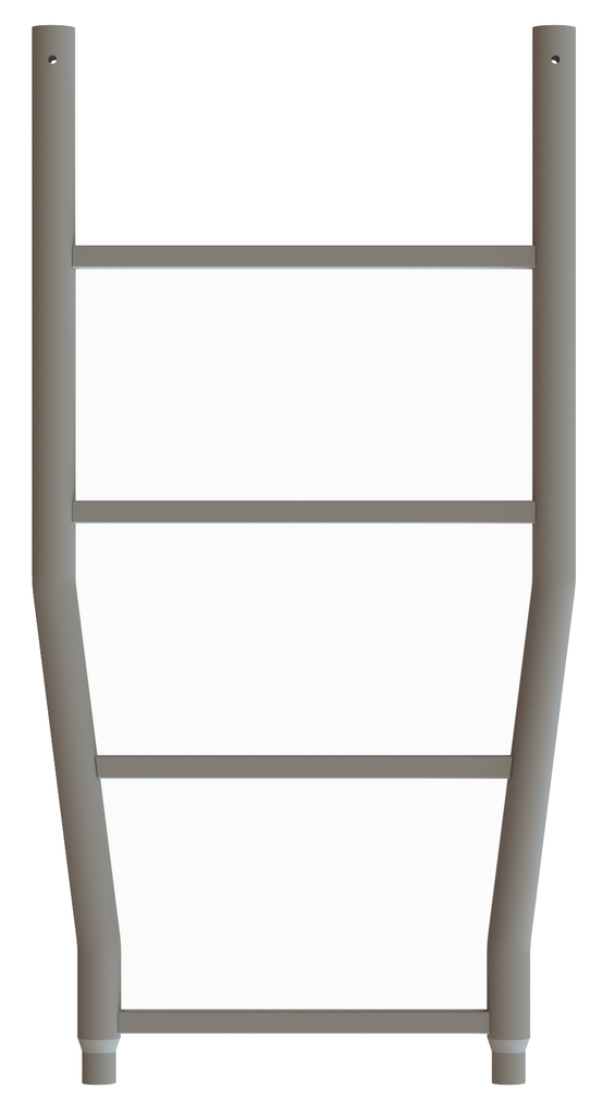 Grundleiter aus Stahl LW 366 mm mit Rohrprofil-Sprossen Grundleiter aus Stahl LW 366 mm mit Rohrprofil-Sprossen