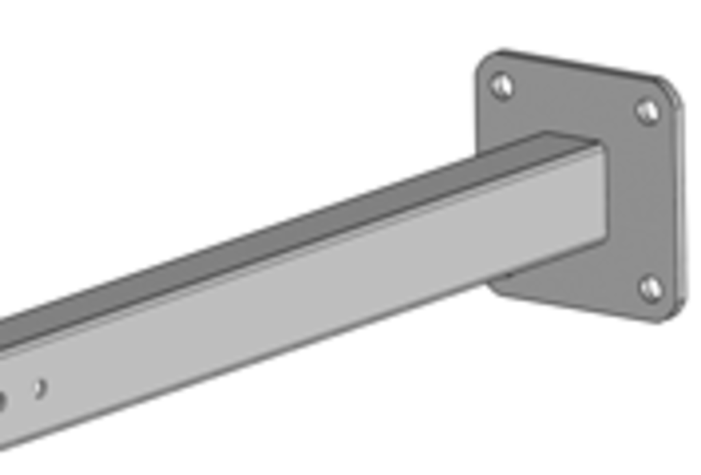 Wandhalter 270 – 400 mm (Platte) Beton Ø 48 mm