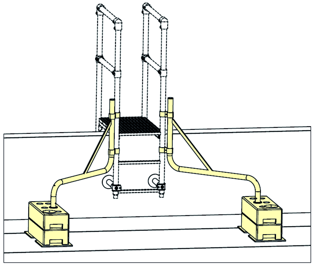 Gegengewicht für Übersteigteile Gegengewicht für Übersteigteile