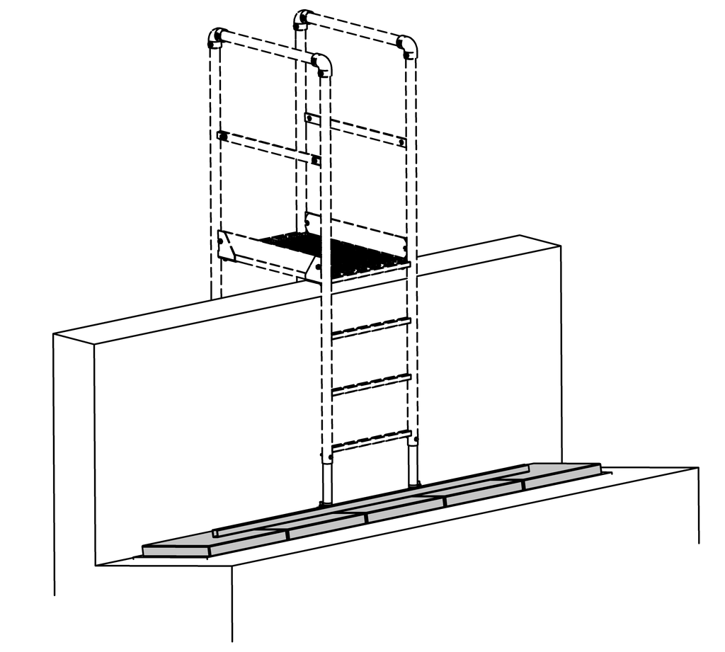 Gegengewicht für Übersteigteile