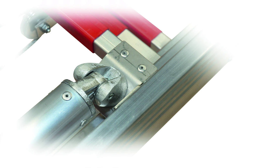 3-tlg. JUST Schiebeleiter aus Aluminium DIN EN 1147