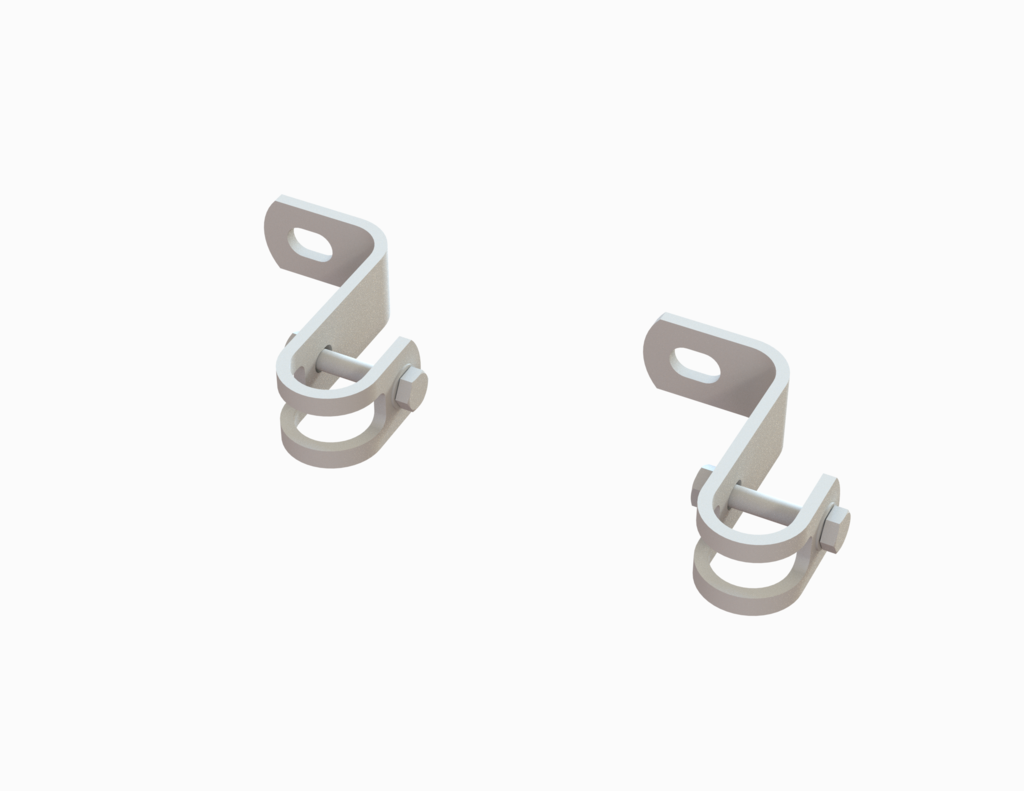 Wandbefestigungen für Ø 34, Edelstahl