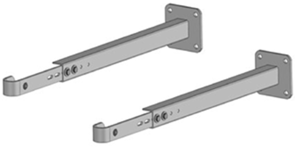 Wandbefestigung mit Leiteranschlussteil 570 – 745 mm (Platte) Beton Ø 48 mm Wandbefestigung mit Leiteranschlussteil 570 – 745 mm (Platte) Beton Ø 48 mm