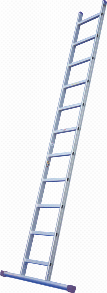 Anlegeleiter, eloxierte Holme