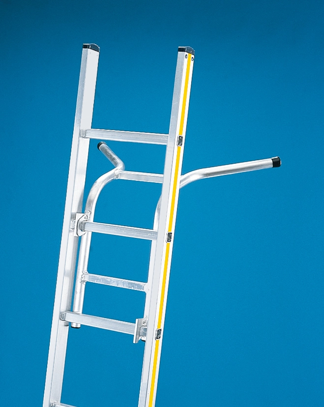 Anlegeleiter Alu, mit Klapptraverse Anlegeleiter Alu, mit Klapptraverse