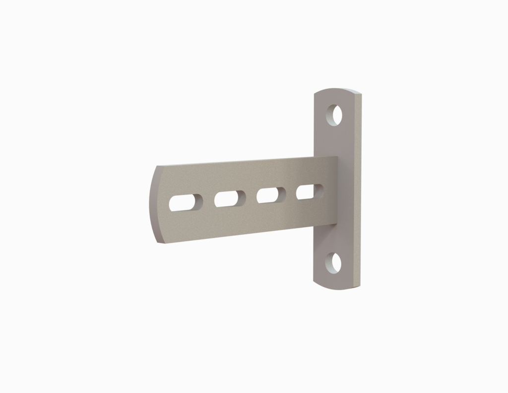 Wandhalter für Untergrund Beton, Stahl, feuerverzinkt