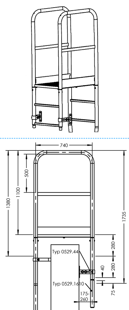 Übersteigteil Übersteigteil