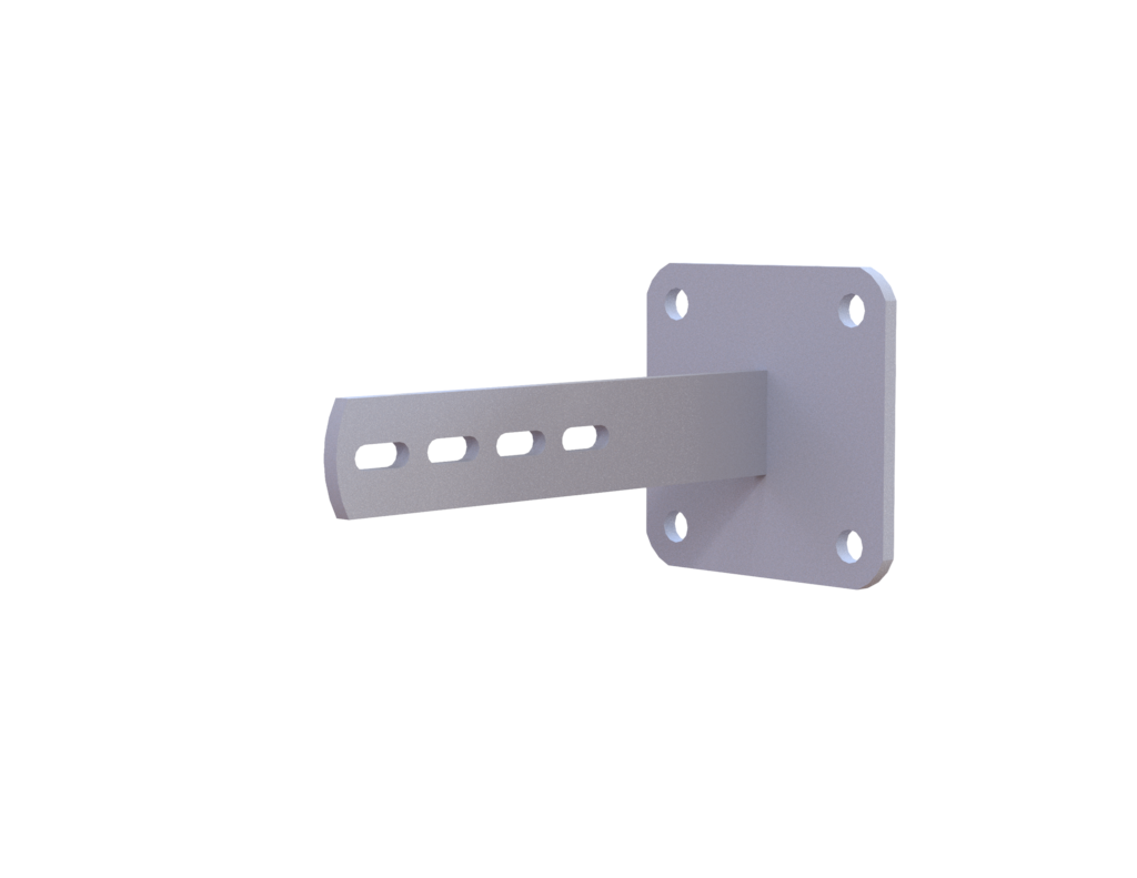 Wandhalter 270 – 400 mm (Platte) Beton Ø 48 mm