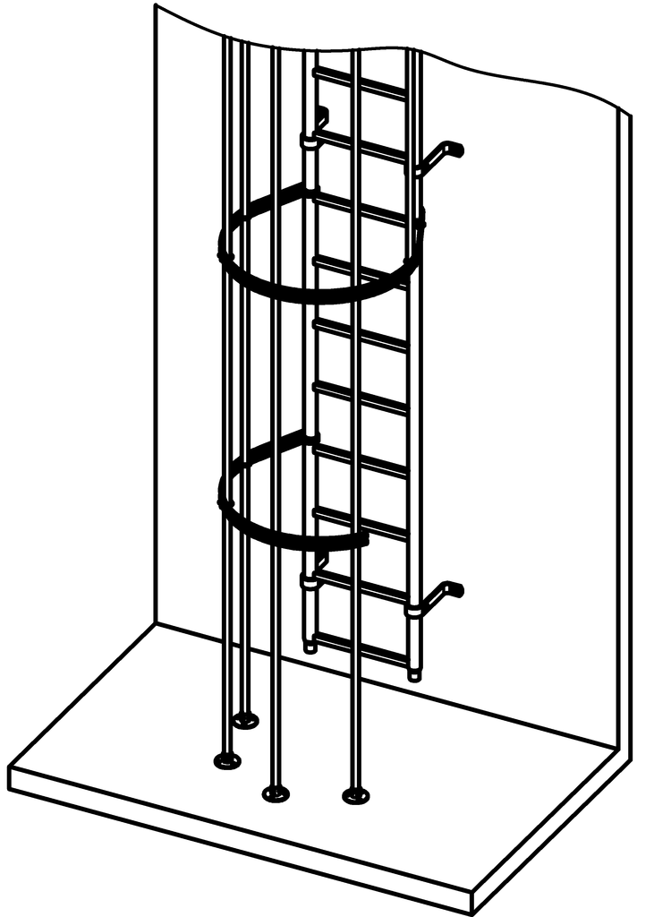 Bodenbefestigung für Rückenschutz DIN 18799 Bodenbefestigung für Rückenschutz DIN 18799