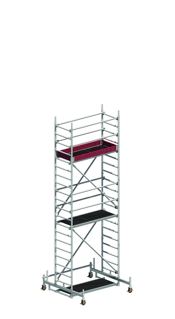 Fahrgerüst mit Fahrtraversen, Bühne 1,80 m x 0,75 m Fahrgerüst mit Fahrtraversen, Bühne 1,80 m x 0,75 m