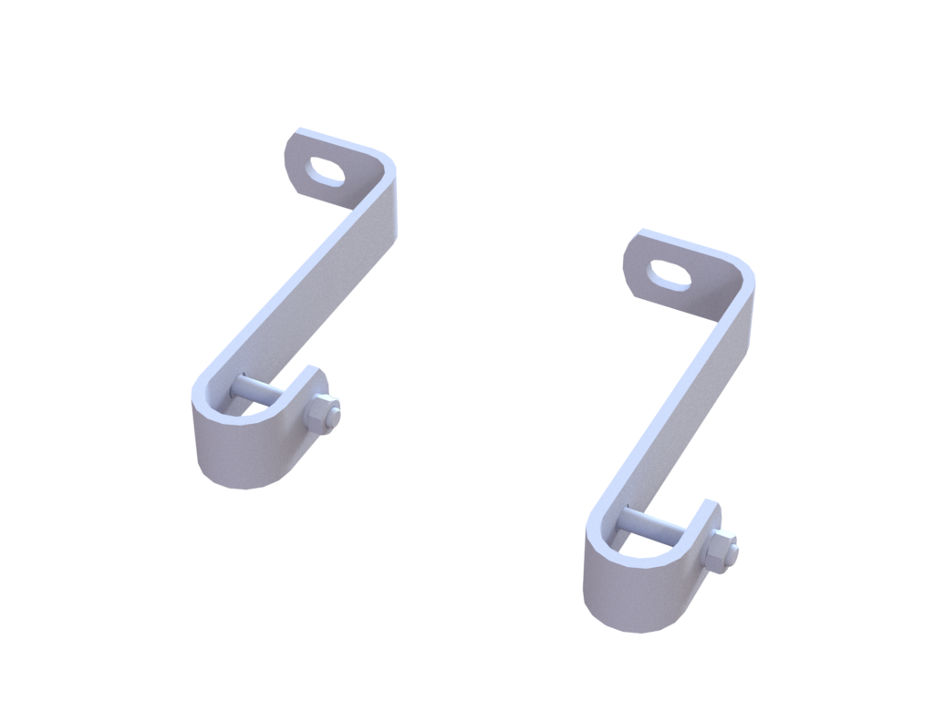 Wandbefestigungen für Ø 34, Stahl