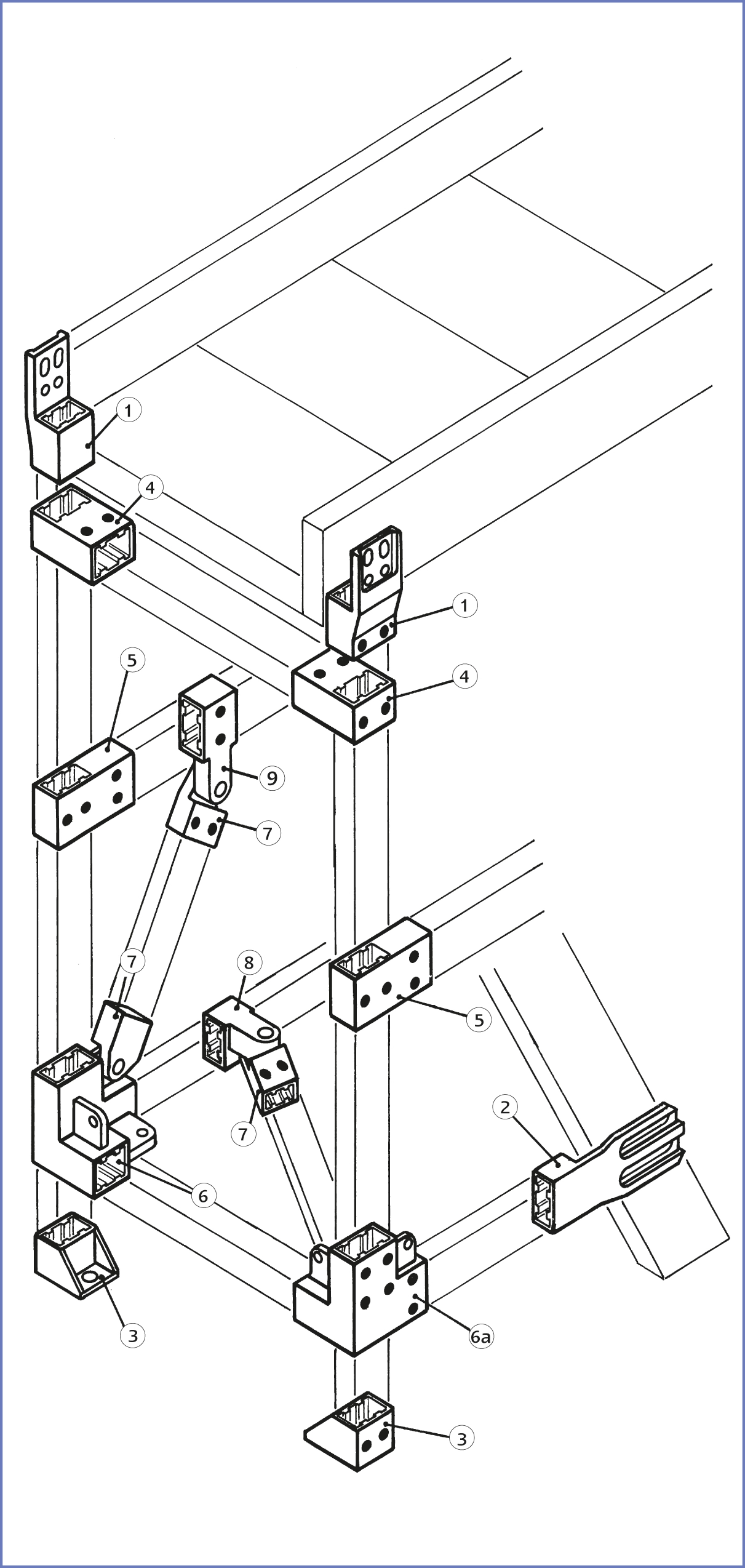 Profilverbinder, für HACA-Profil 50 x 30 mm