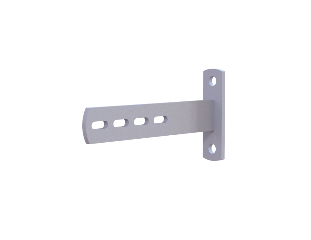 Wandhalter 270 – 400 mm (Platte) Beton Ø 48 mm