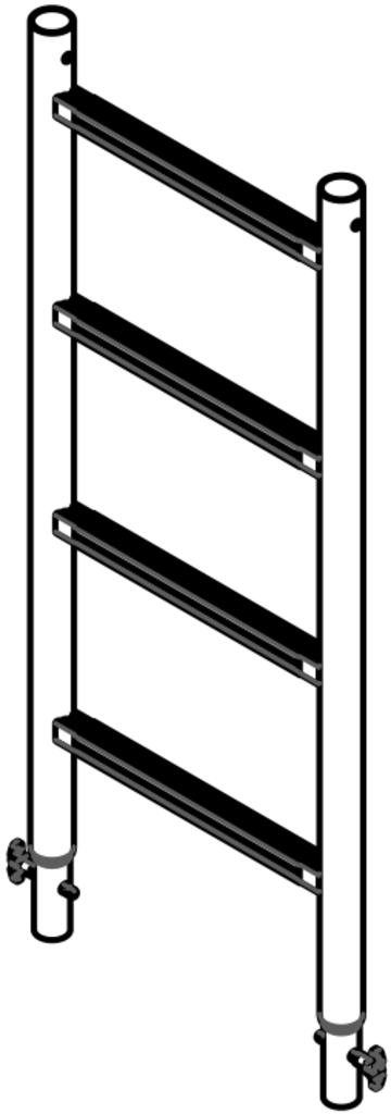 Schiffs-Rettungsleiter Mittelteil ohne Abstützung Schiffs-Rettungsleiter Mittelteil ohne Abstützung