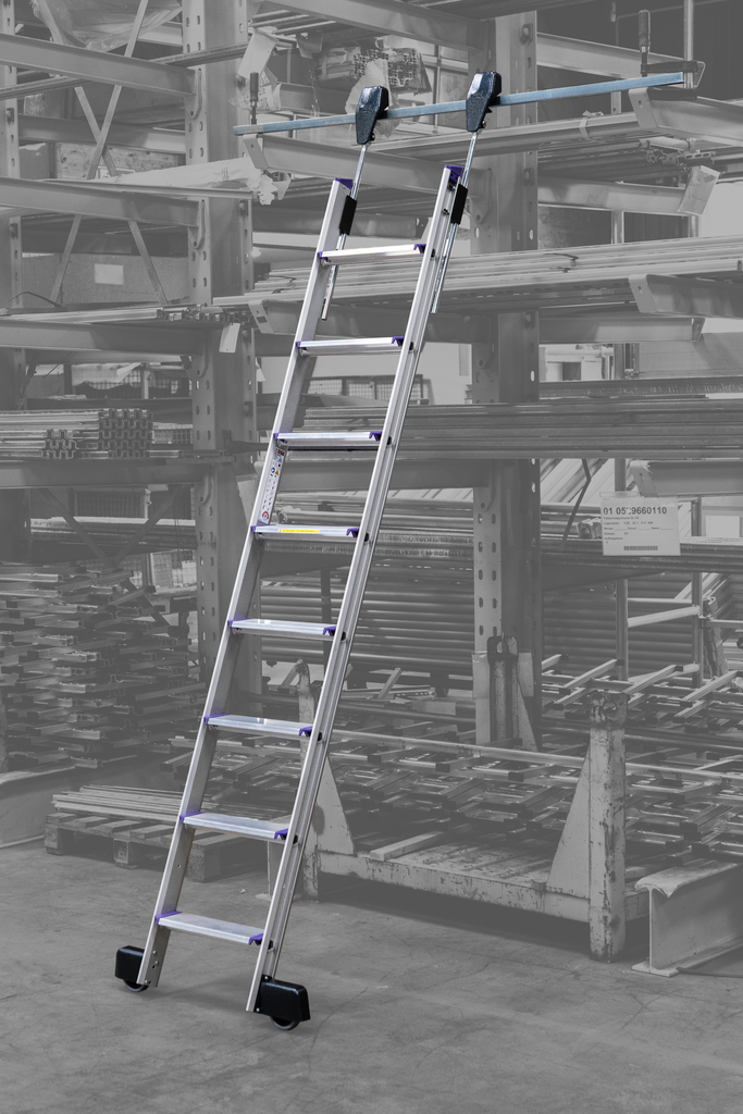 Regalleitern für Einzelregale,