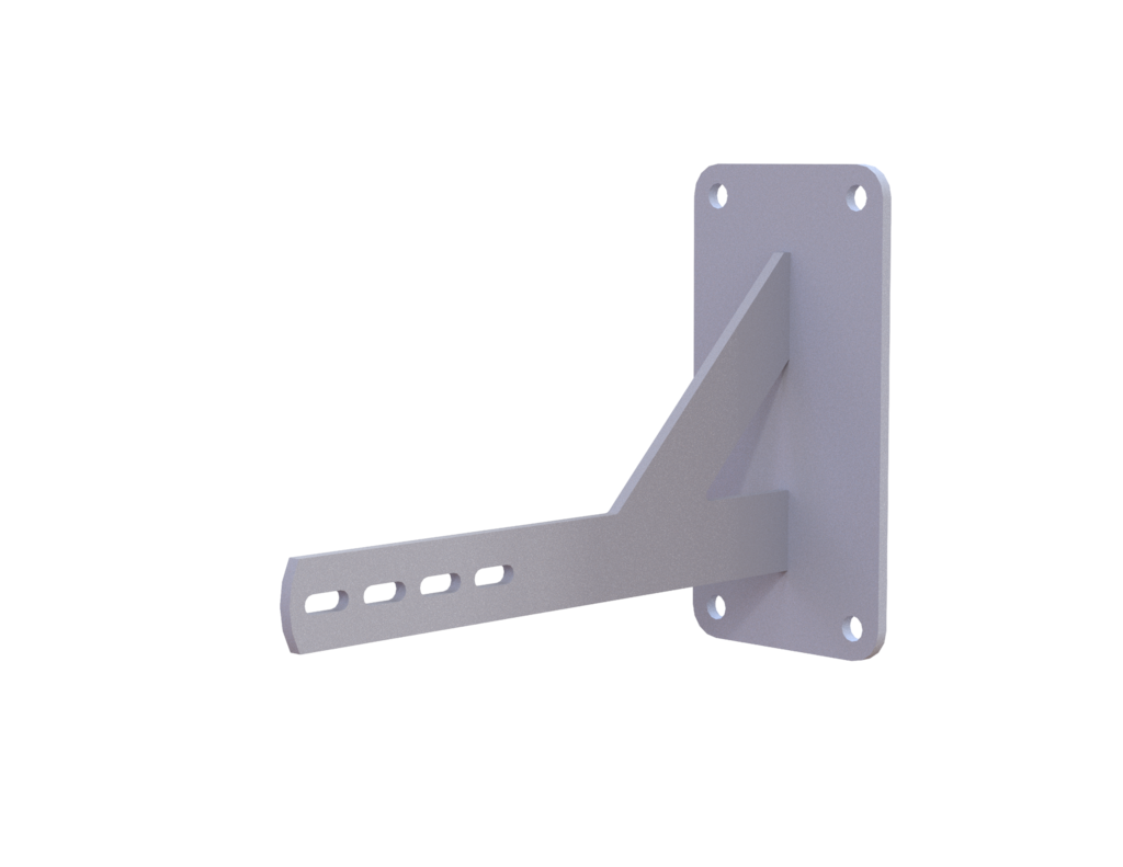 Wandhalter 270 – 400 mm (Platte) Beton Ø 48 mm