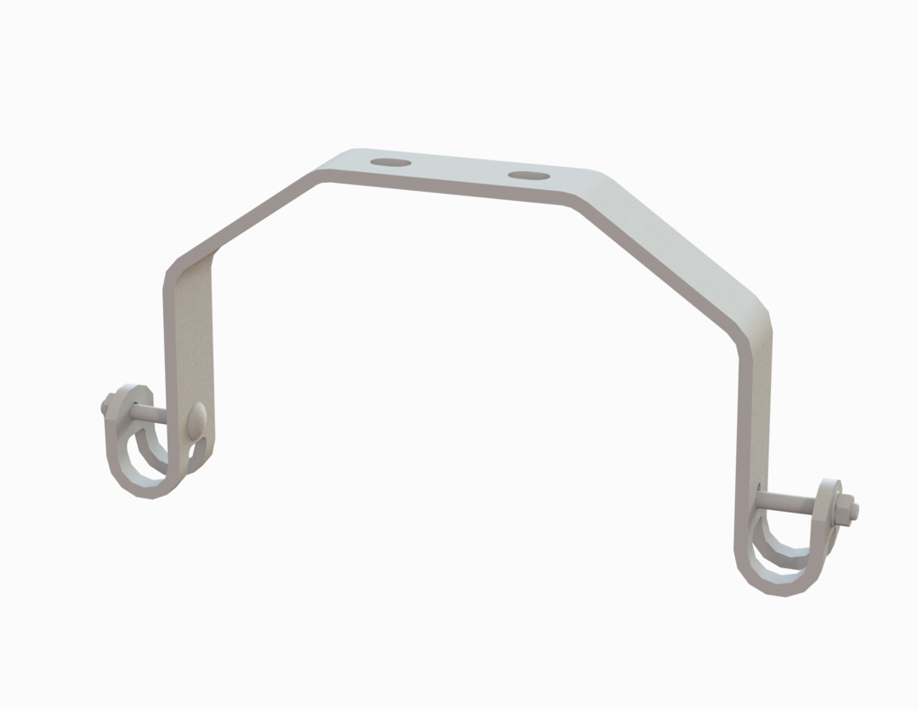 Wandbefestigungen für Ø 34, Edelstahl