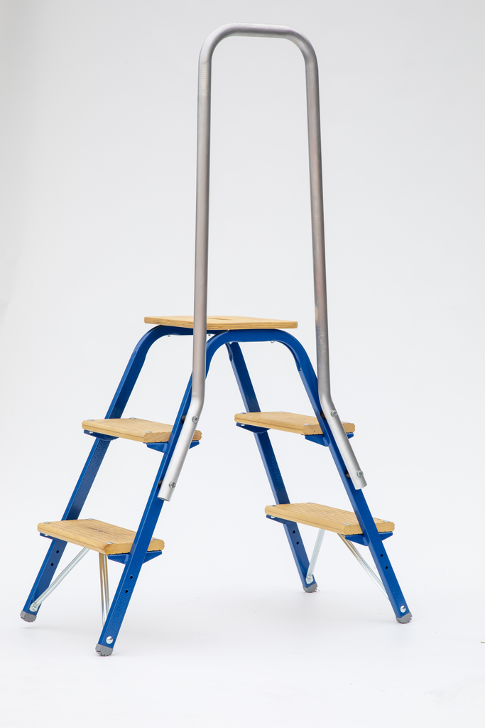 Sicherheitsbügel aus Aluminium  für Tritt Typ 5562, zur seitlichen Montage Sicherheitsbügel aus Aluminium  für Tritt Typ 5562, zur seitlichen Montage