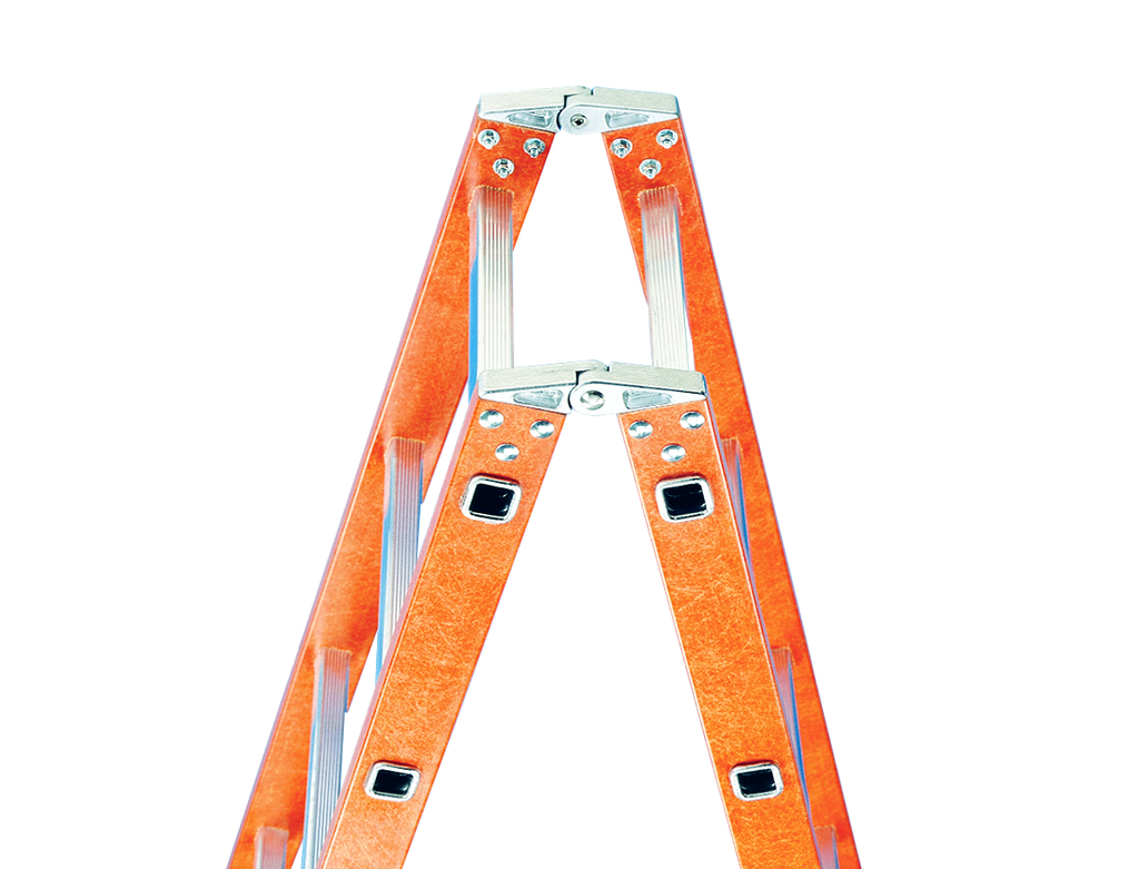 Stehleiter aus Fiberglas, Sprossen aus Alu Stehleiter aus Fiberglas, Sprossen aus Alu