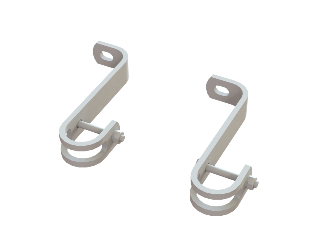 Wandbefestigungen für Ø 48, Edelstahl