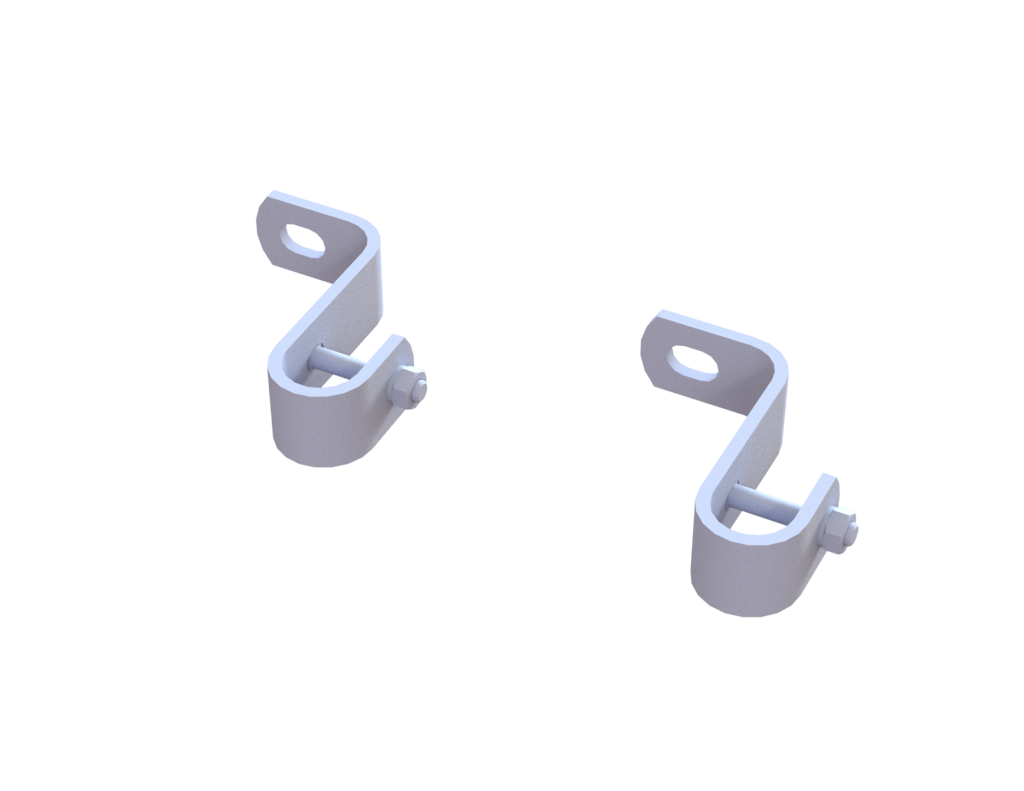 Wandbefestigungen für Ø 34, Stahl