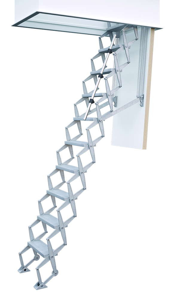 Scherentreppe Attic VII, komfortable Lösung mit Attic Vllmotor Scherentreppe Attic VII, komfortable Lösung mit Attic Vllmotor