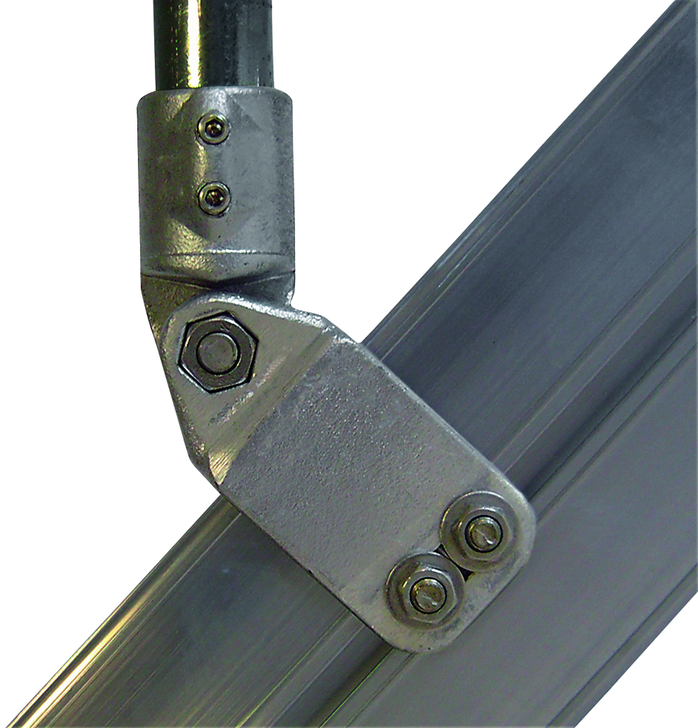 Treppenwangen-Anschlussstück mit Gelenk Serie 100 Treppenwangen-Anschlussstück mit Gelenk Serie 100