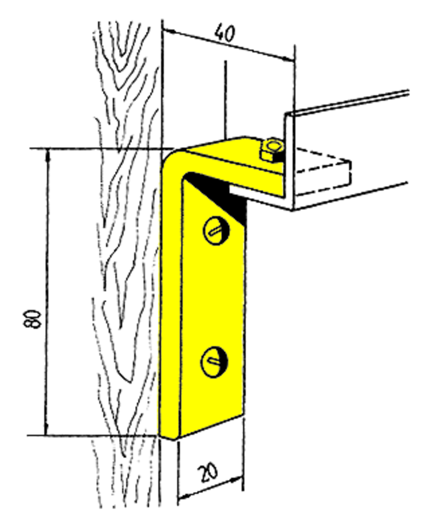 Schienenhalter (2 Stk.) gewinkelt Schienenhalter (2 Stk.) gewinkelt