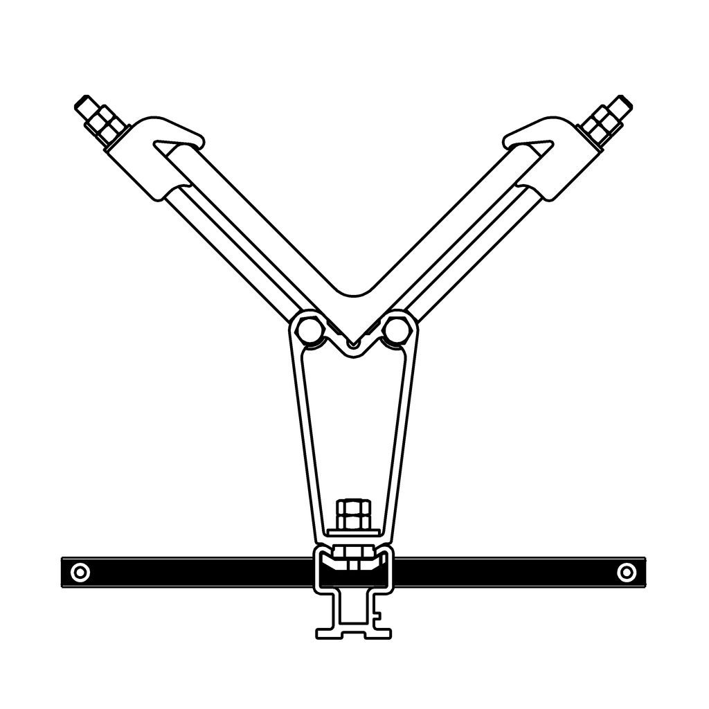 Befestigung für Eckstiele an Gittermasten Befestigung für Eckstiele an Gittermasten
