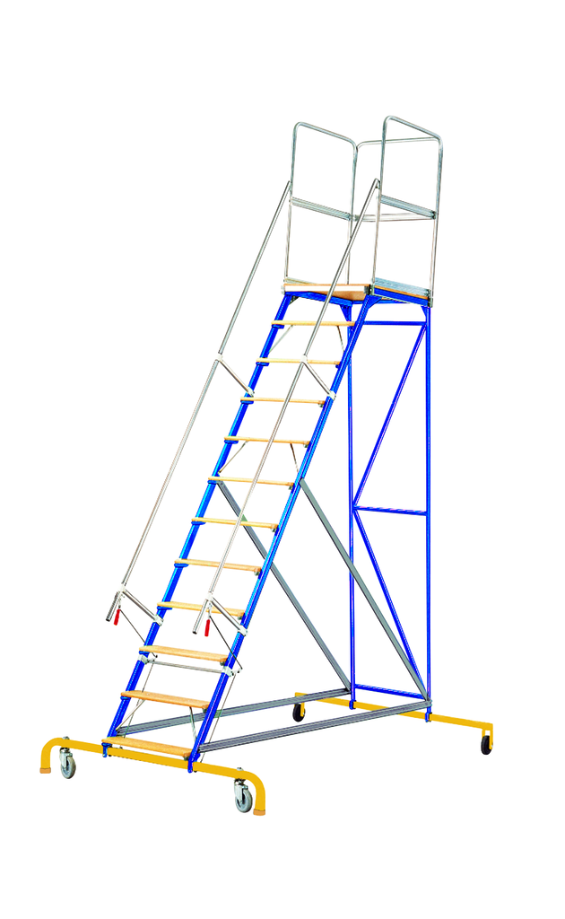 Rollbare Montagetreppen   läuf aus