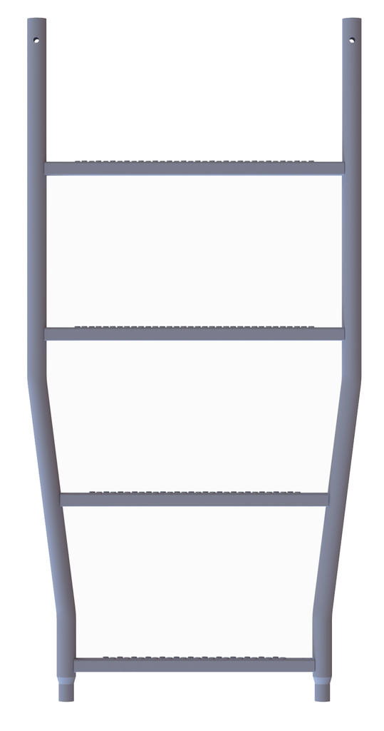 Übergangsstück aus Stahl LW 366 mm LW oben ??? mit U-Profil-Sprossen Übergangsstück aus Stahl LW 366 mm LW oben ??? mit U-Profil-Sprossen