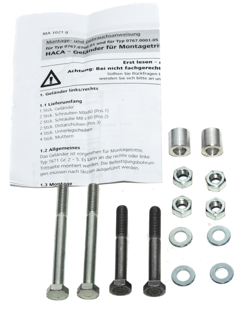 0767080000 Beipack f.Handlauf 7670 / 7671