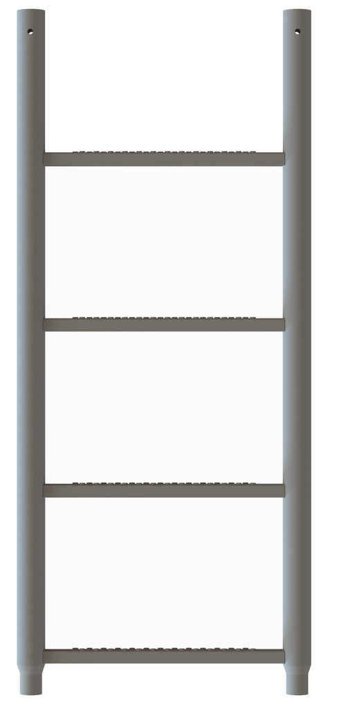 Ortsfeste Leiter aus Edelstahl LW 400 mm mit U-Profil-Sprossen Ortsfeste Leiter aus Edelstahl LW 400 mm mit U-Profil-Sprossen