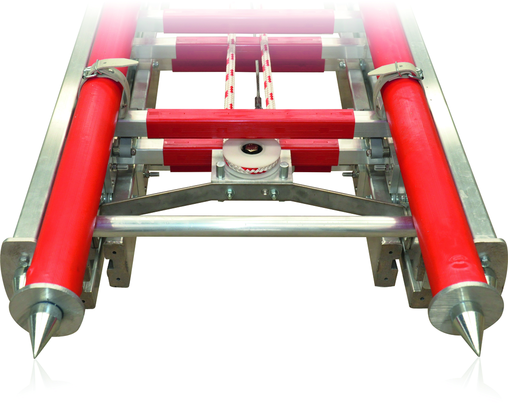 3-tlg. JUST Schiebeleiter aus Aluminium DIN EN 1147