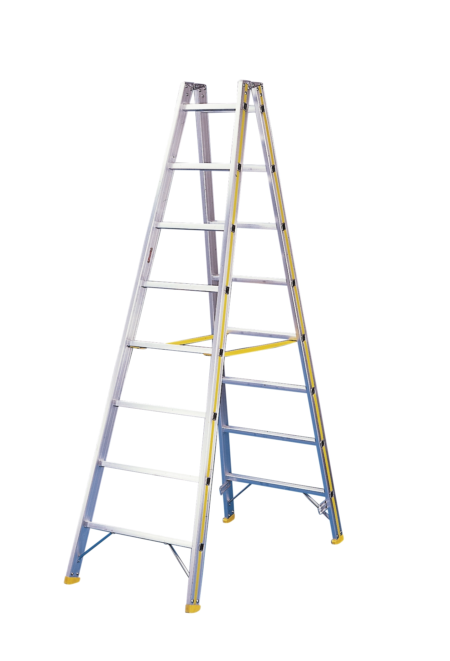 Stehleitern aus Alu, Sprossen-Mehrfach-Bördelung Stehleitern aus Alu, Sprossen-Mehrfach-Bördelung