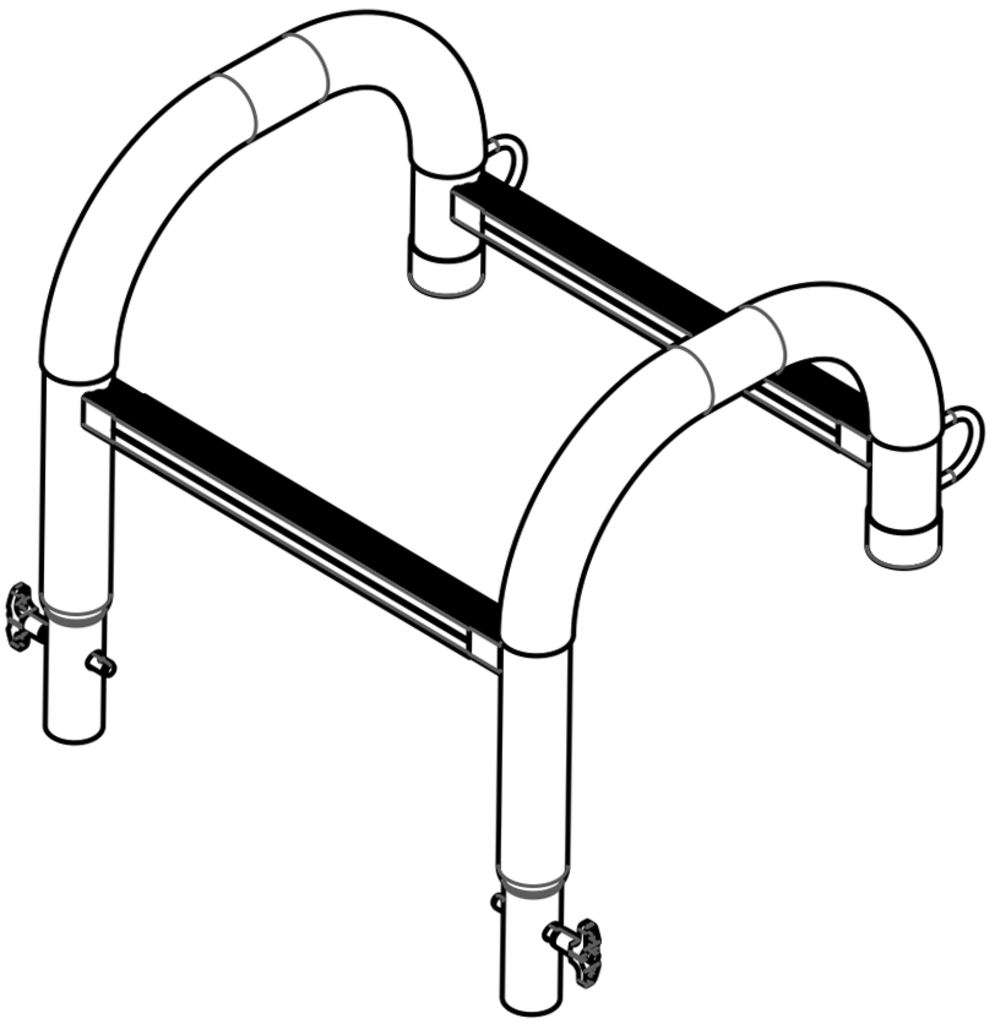 Schiffs-Rettungsleiter Kopfteil mit rundem Haken Schiffs-Rettungsleiter Kopfteil mit rundem Haken