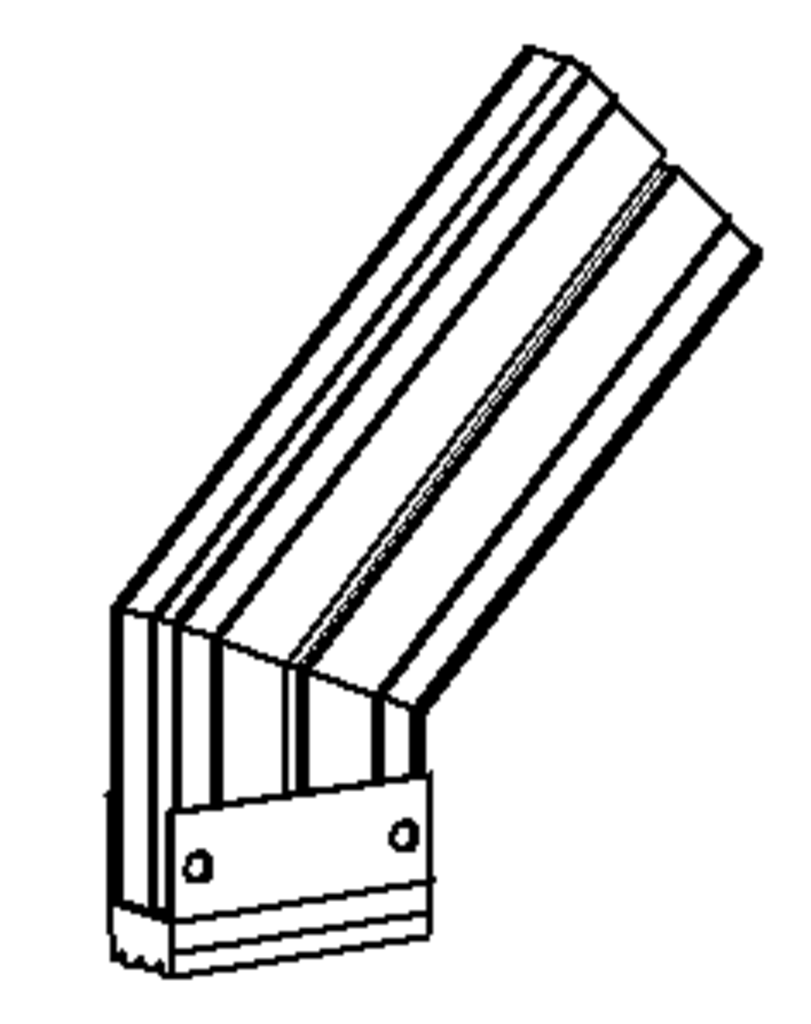 Lotrecht abgewinkelte Fußenden, Serie 100 S + L Lotrecht abgewinkelte Fußenden, Serie 100 S + L