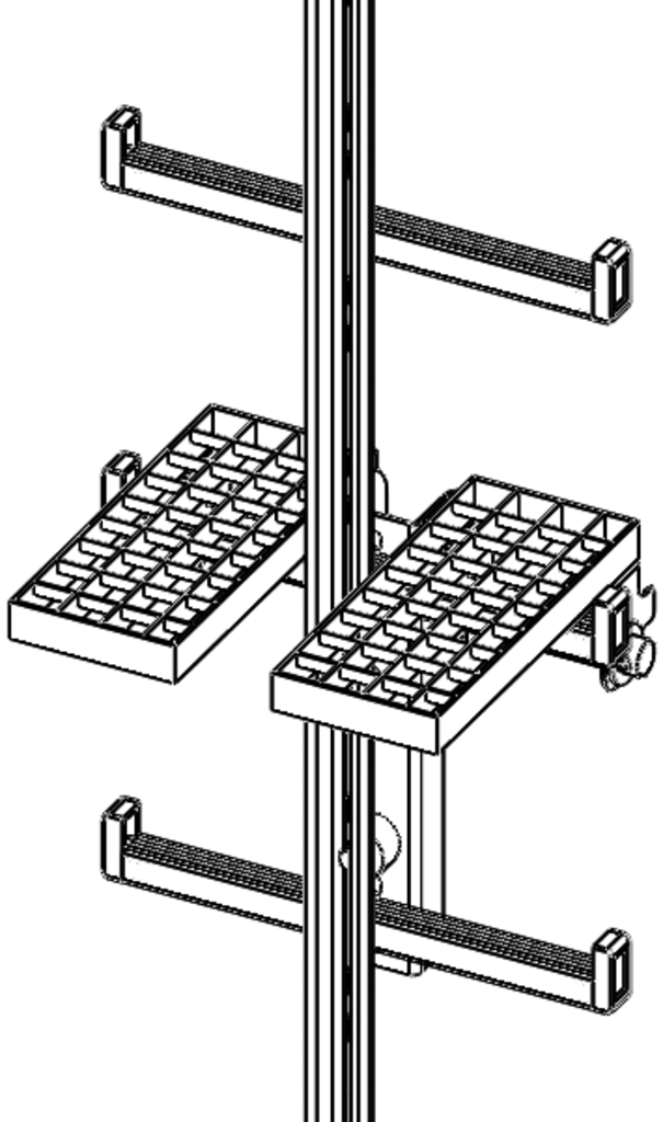 Einklappbares Ruhepodest Einklappbares Ruhepodest