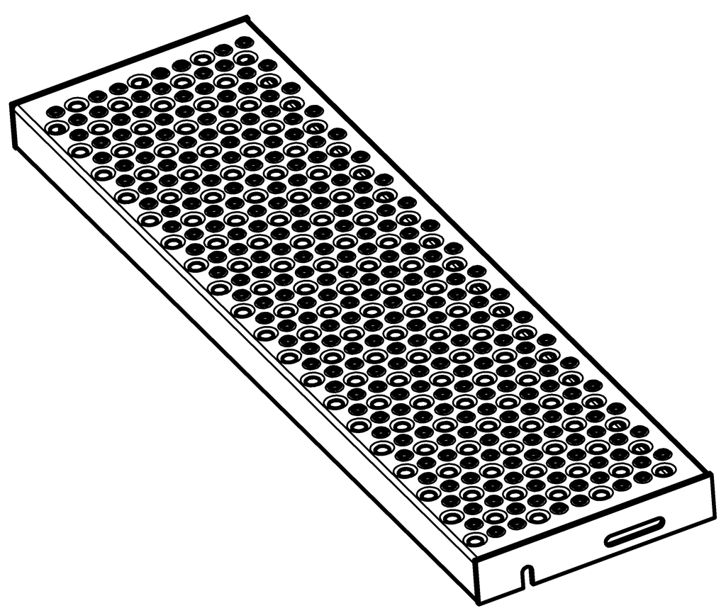 Lochblechstufen feuerverzinkt, 800 x 225 mm Lochblechstufen feuerverzinkt, 800 x 225 mm