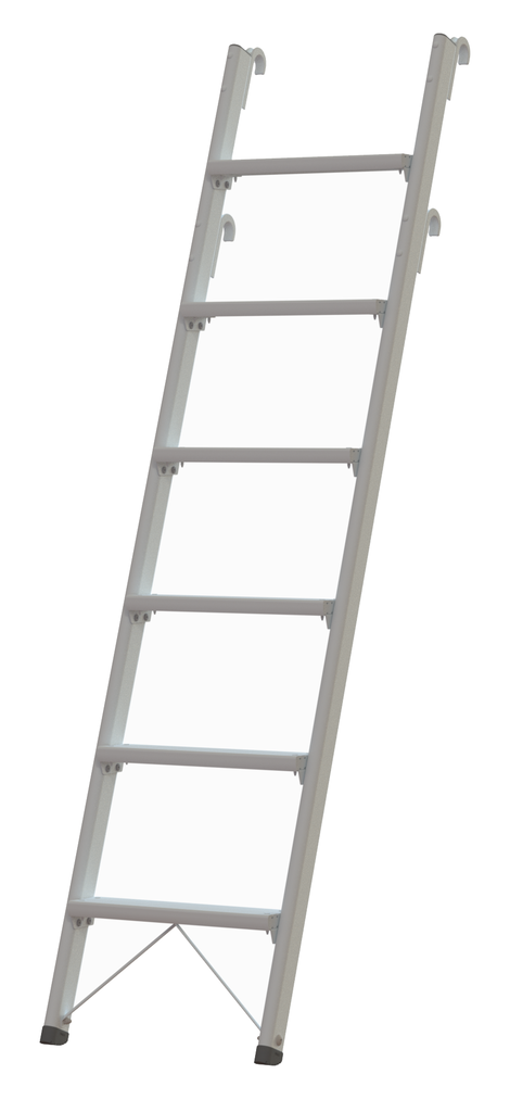 Stufenanlegeleitern aus Ovalrohr mit 2 Paar Haken Stufenanlegeleitern aus Ovalrohr mit 2 Paar Haken